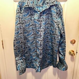Leonardi Blue Paisley Shirt